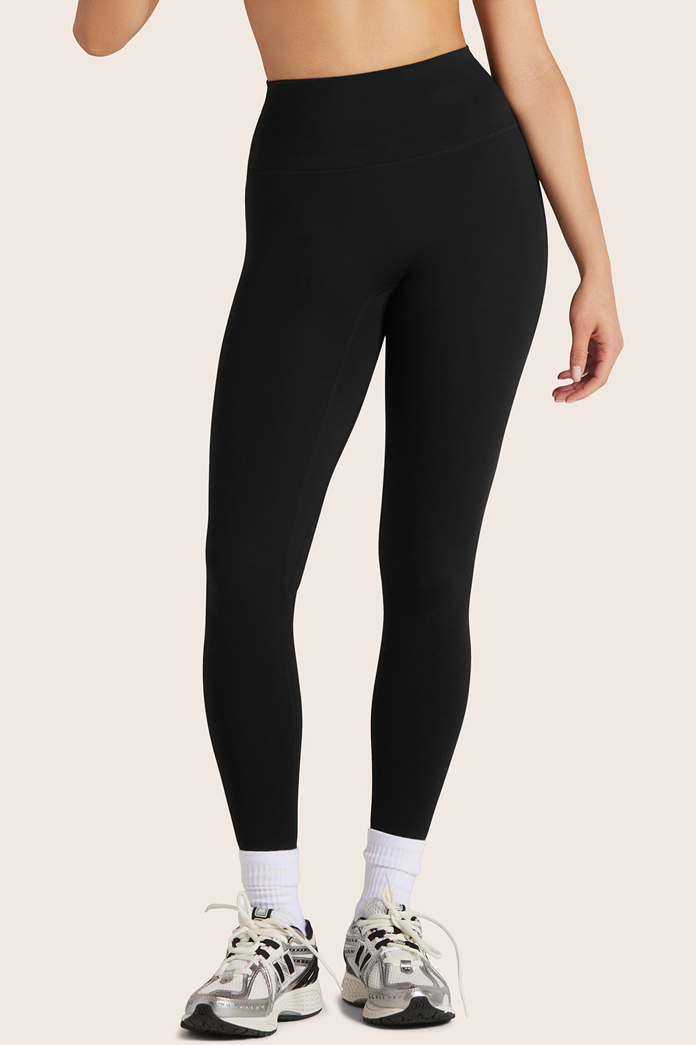 Sportliche High-Rise-Leggings – Onyx