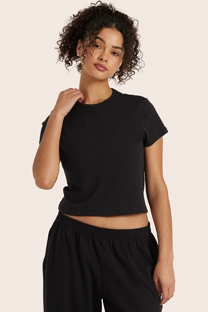 Klassisches Tages-T-Shirt aus Baumwolle – Onyx