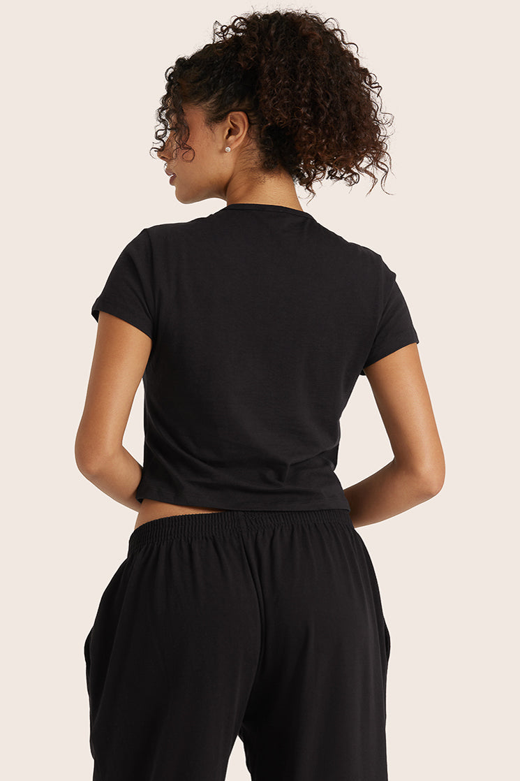 Klassisches Tages-T-Shirt aus Baumwolle – Onyx