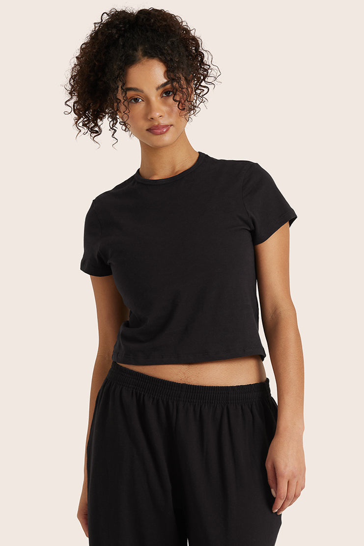 Klassisches Tages-T-Shirt aus Baumwolle – Onyx